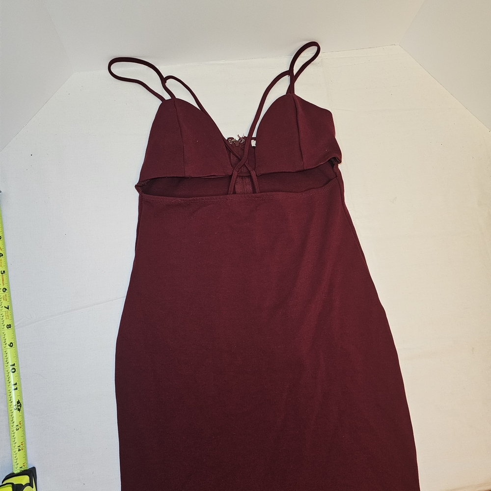 Charlotte Russe Deep Red Strappy Dress